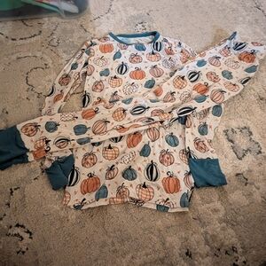 Birdie Bean Pumpkin Pajama Set